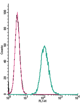 Cell surface detection of Glucagon-like peptide 1 receptor by indirect flow cytometry in live intact mouse J774 macrophage cells: