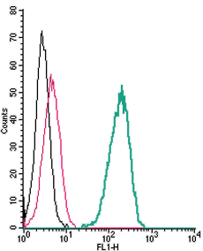 Cell surface detection of TRPV4 by indirect flow cytometry in live intact human THP-1 monocytic leukemia cells: