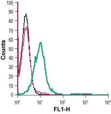 Cell surface detection of Semaphorin 7A in live intact human Jurkat T-cell leukemia cells: