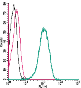 Cell surface detection of Thromboxane A2 Receptor by indirect flow cytometry in live intact human THP-1 monocytic leukemia cell line: