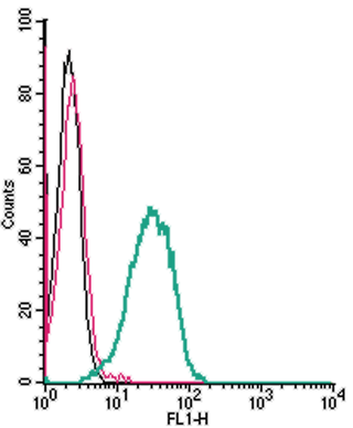 Cell surface detection of GPR109A by indirect flow cytometry in live intact mouse J774 macrophage cell line:
